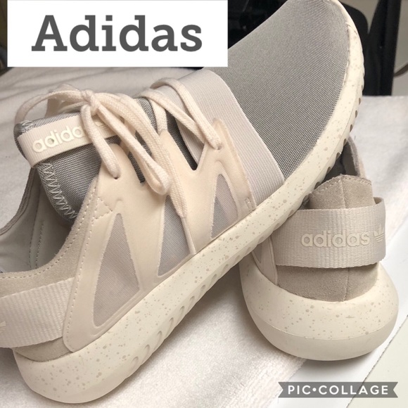 adidas Shoes - Adidas Gray & Off White Sneakers